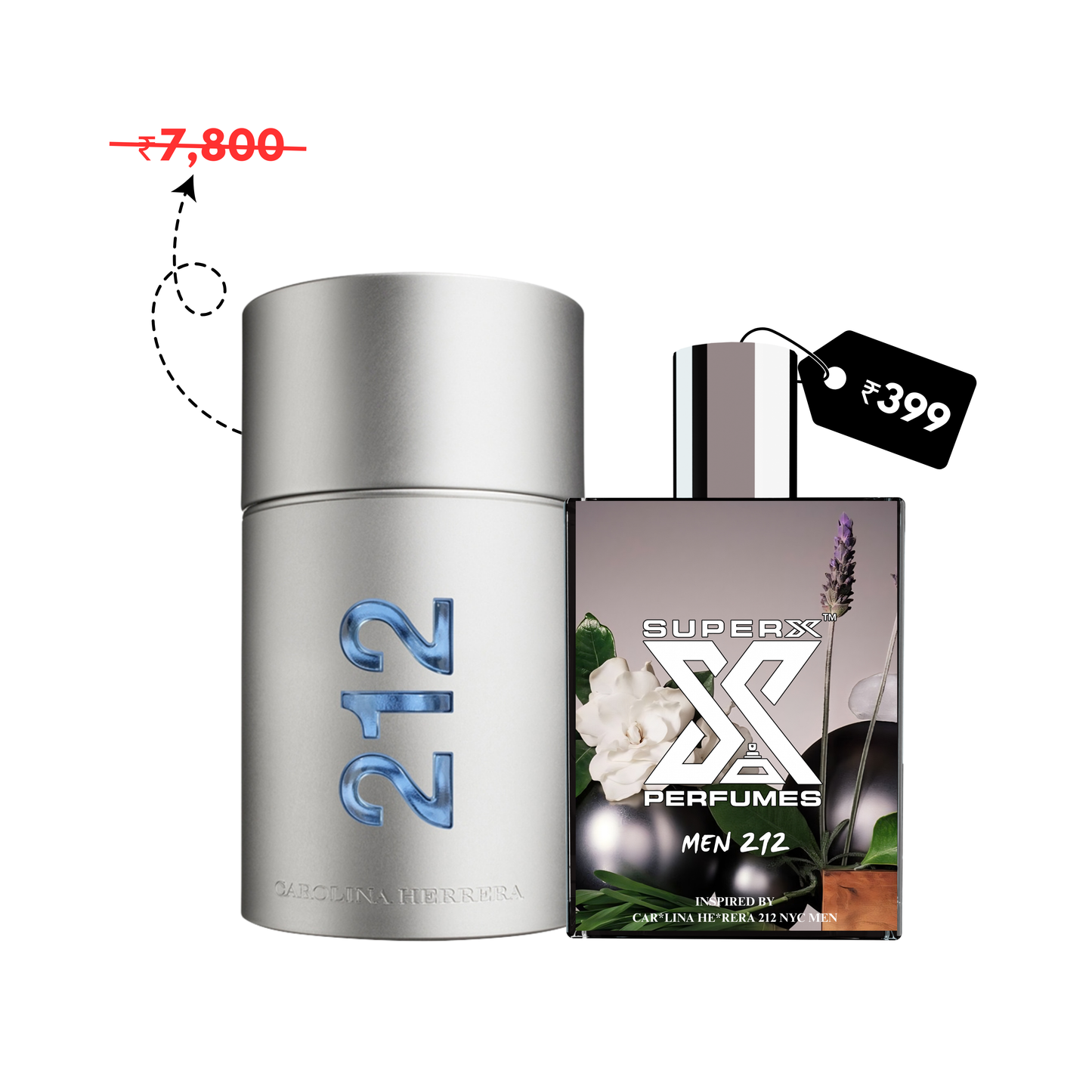 Men 212 | Inspired by Car*lina He*rera 212 NYC Men Perfume