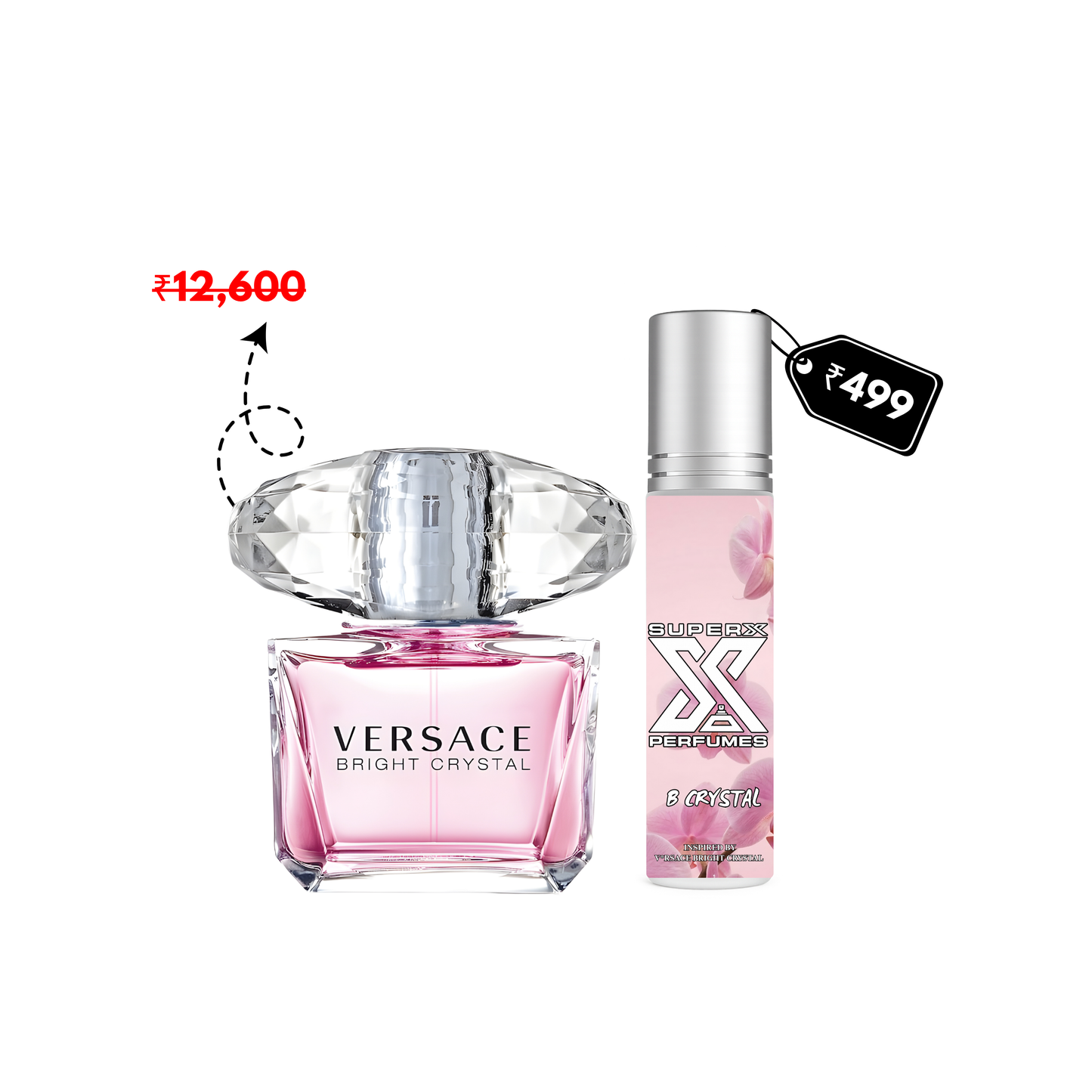 B Crystal | Inspired by Ver*ace Bright Crystal | Roll-on (Attar) With 100% Oil Concentration (Non Alcohol)