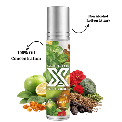 Fresh Apple | Inspired by Ver*ace Eros | Roll-on (Attar) With 100% Oil Concentration (Non Alcohol)
