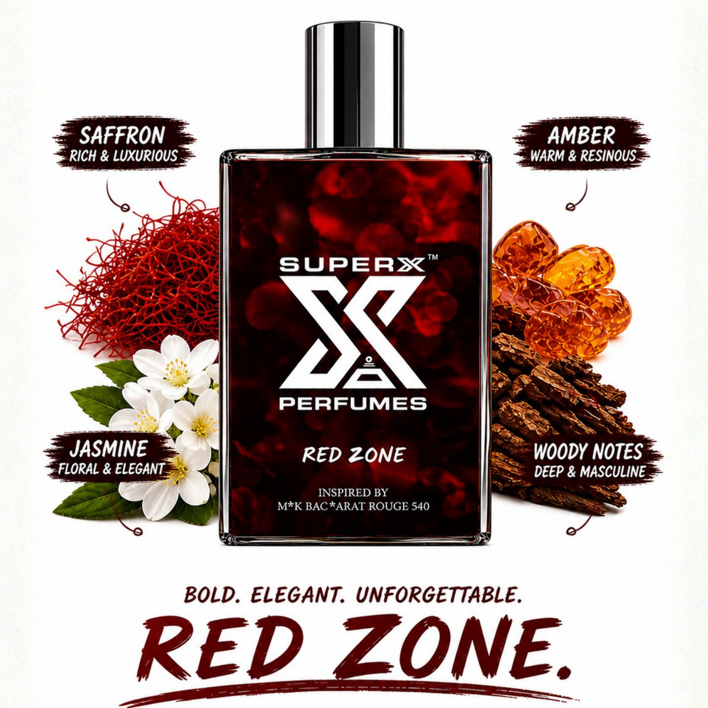 Red Zone | Inspired by M*K Baccarat Rouge 540 Perfume