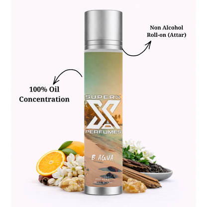 B Aqva | Inspired by B*lgari Aqva Amara | Roll-on (Attar) With 100% Oil Concentration (Non Alcohol)