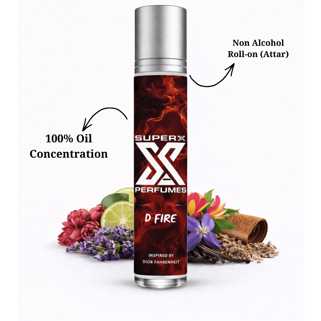 D Fire | Inspired by D*or Farenheit | Roll-on (Attar) With 100% Oil Concentration (Non Alcohol)