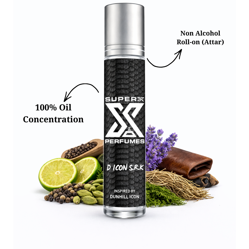 D Icon | Inspired by Du*hill Icon Eau de Shah Rukh Khan | Roll-on (Attar) With 100% Oil Concentration (Non Alcohol)