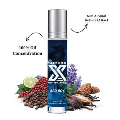 Bad Boy | Inspired by Car*lina He*rera Bad Boy | Roll-on (Attar) With 100% Oil Concentration (Non Alcohol)