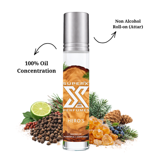 Hero's | Inspired by Burb*rry Hero | Roll-on (Attar) With 100% Oil Concentration (Non Alcohol)