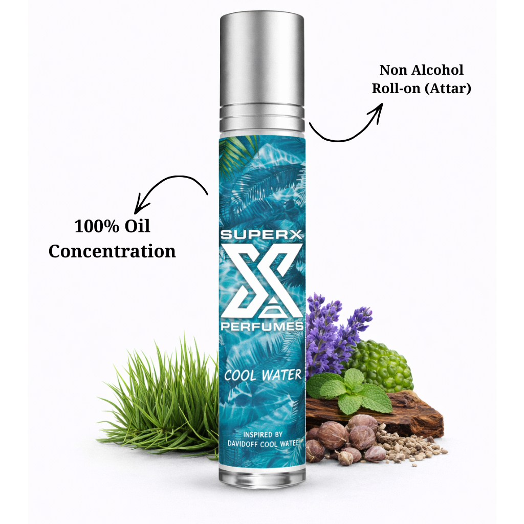 Cold Water | Inspired by Davi*off Cool Water | Roll-on (Attar) With 100% Oil Concentration (Non Alcohol)