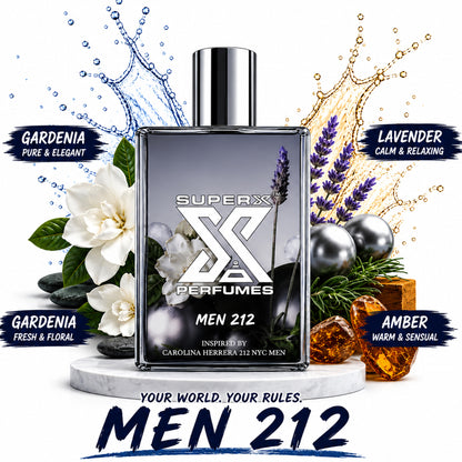 Men 212 | Inspired by Car*lina He*rera 212 NYC Men Perfume