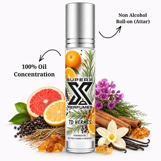TD Hermes | Inspired by Her*es Terre D' Hermes | Roll-on (Attar) With 100% Oil Concentration (Non Alcohol)