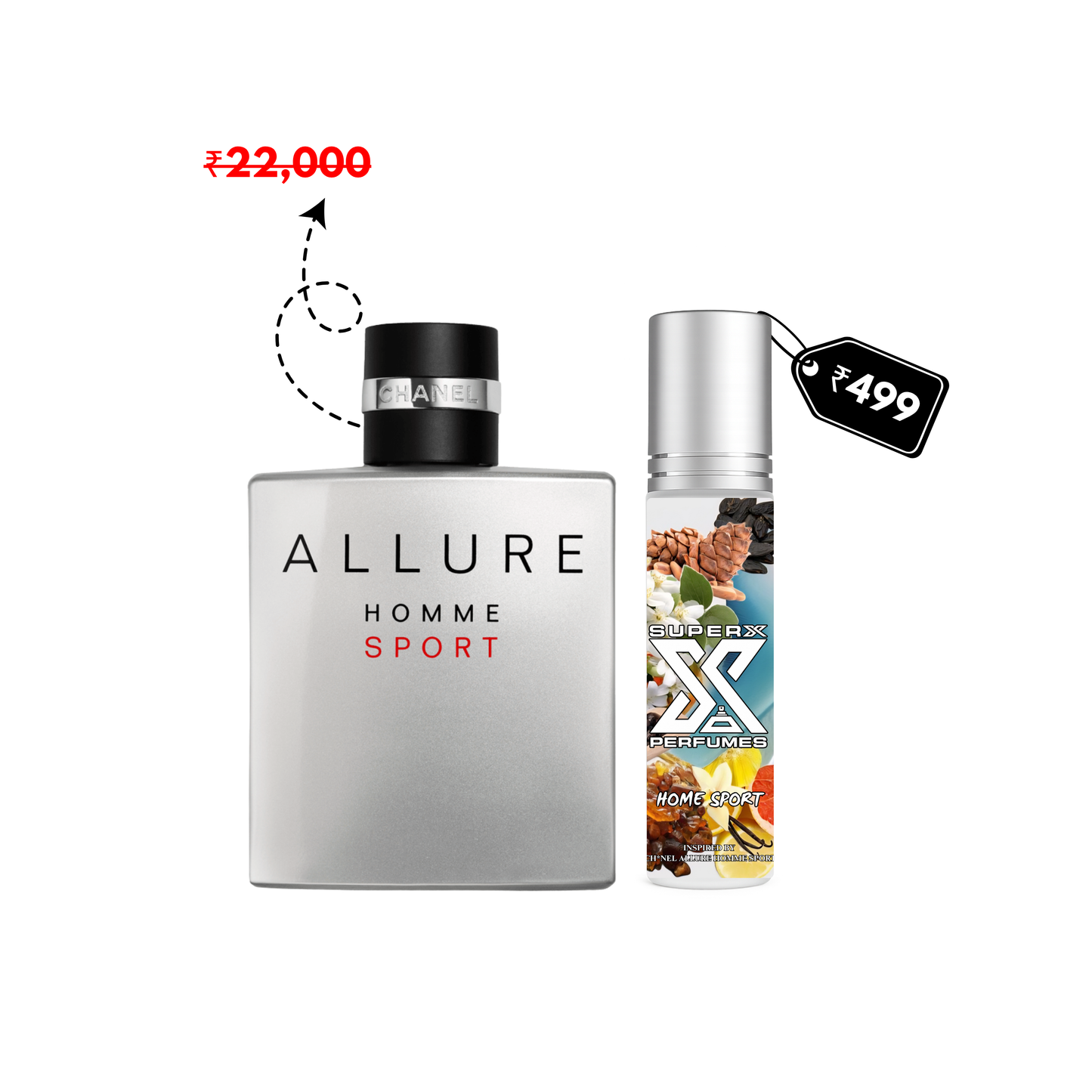 Home Sport | Inspired by Cha*el Allure Homme Sport | Roll-on (Attar) With 100% Oil Concentration (Non Alcohol)