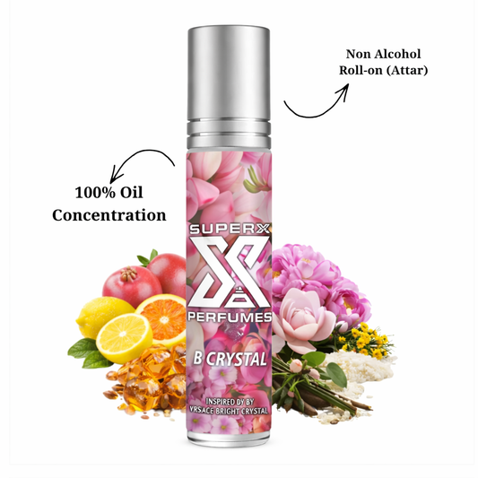 B Crystal | Inspired by Ver*ace Bright Crystal | Roll-on (Attar) With 100% Oil Concentration (Non Alcohol)