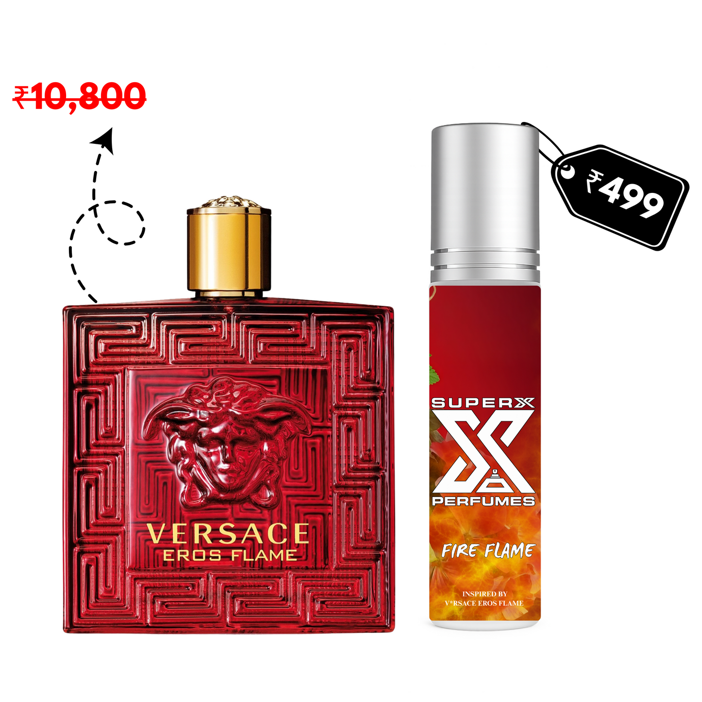 Fire Flame | Inspired by Ver*ace Eros Flame | Roll-on (Attar) With 100% Oil Concentration (Non Alcohol)