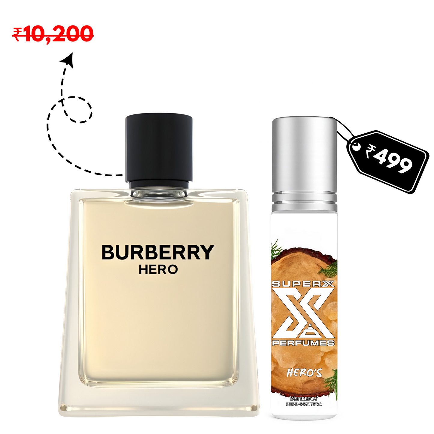 Hero's | Inspired by Burb*rry Hero | Roll-on (Attar) With 100% Oil Concentration (Non Alcohol)