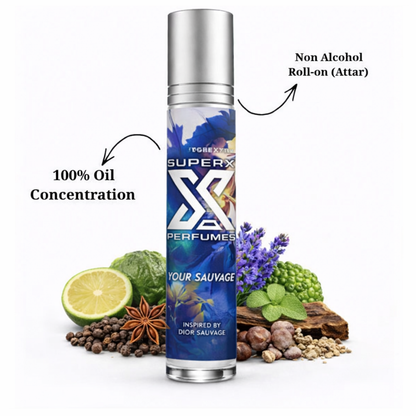 Your Sauvage | Inspired by D*or Sauvage | Roll-on (Attar) With 100% Oil Concentration (Non Alcohol)