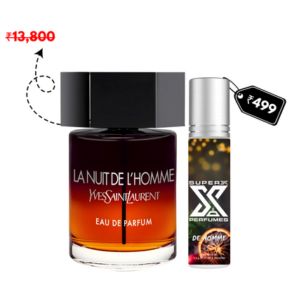 De Homme | Inspired by Y*L La Nuit De L'Homme | Roll-on (Attar) With 100% Oil Concentration (Non Alcohol)