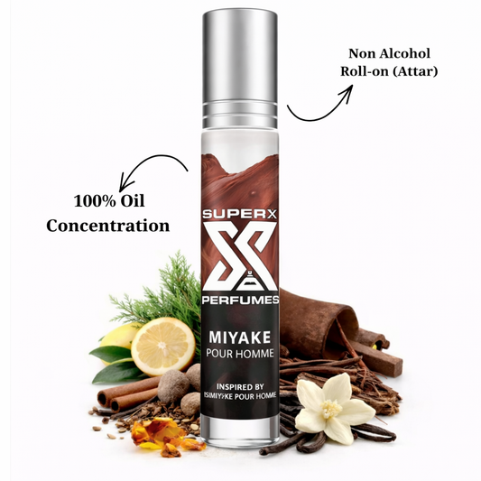Miyake Pour Homme | Inspired by I*si Miy*ke Pour Homme | Roll-on (Attar) With 100% Oil Concentration (Non Alcohol)