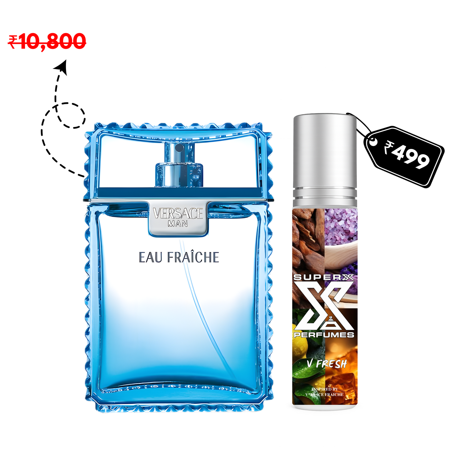 V Fresh | Inspired by Ver*ace Fraiche | Roll-on (Attar) With 100% Oil Concentration (Non Alcohol)
