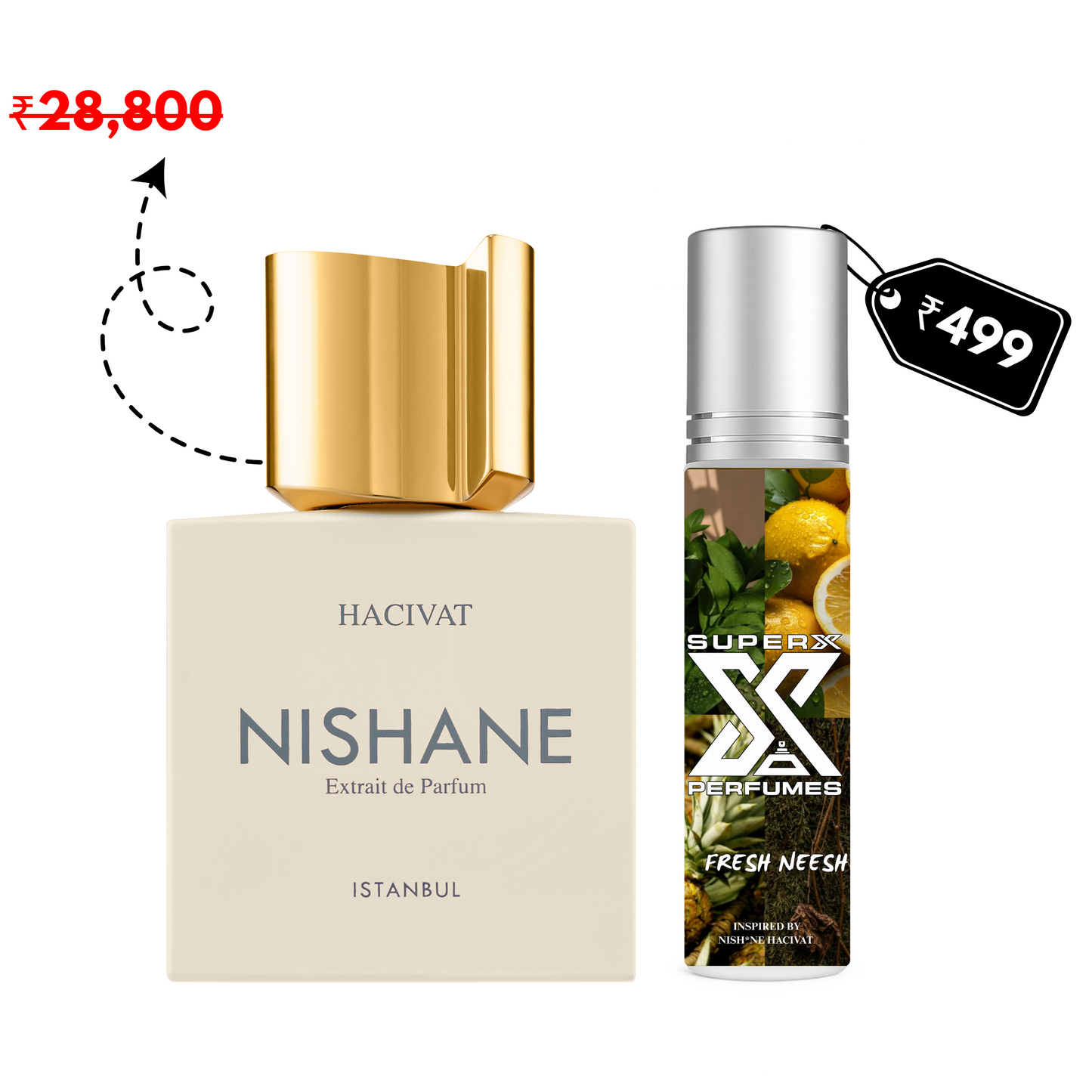 Fresh Neesh | Inspired by Nish*ne Haciv*t | Roll-on (Attar) With 100% Oil Concentration (Non Alcohol)